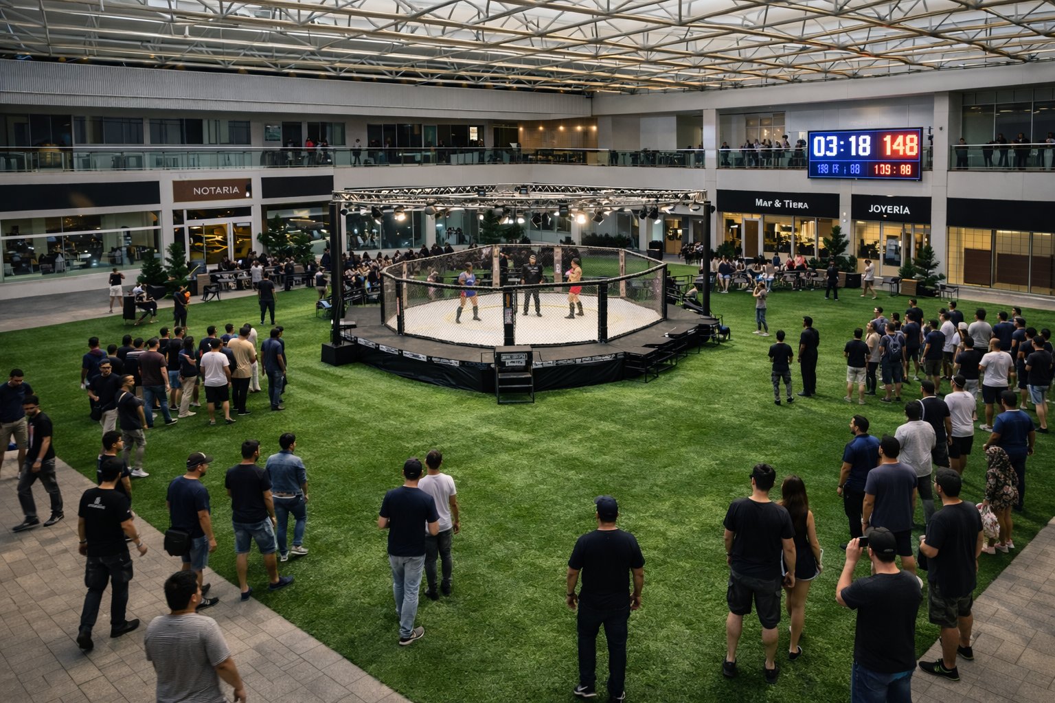 Evento boxing en Edificio Libertad