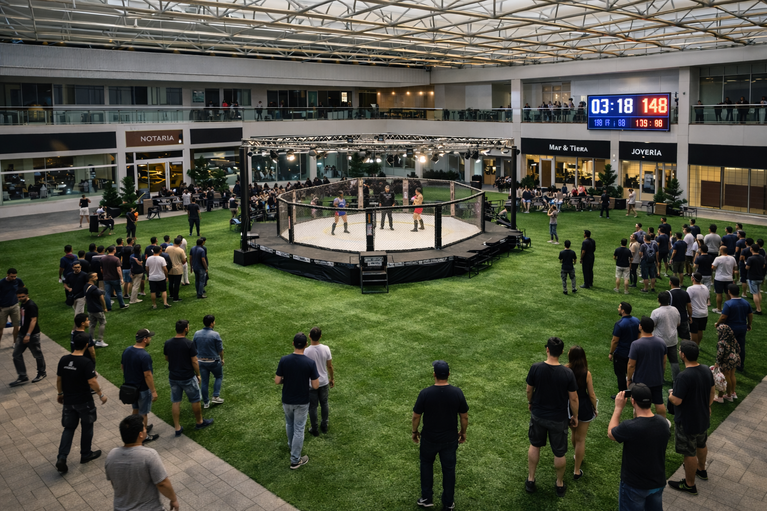 Evento boxing en Edificio Libertad